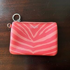 Coach zebra print wallet